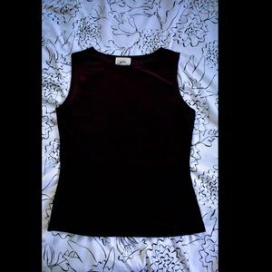 Vintage Maroon velvet tank top